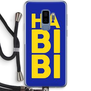 CaseCompany Habibi Blue: Samsung Galaxy S9 Plus Transparant Hoesje met koord
