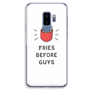 CaseCompany Fries before guys: Samsung Galaxy S9 Plus Transparant Hoesje