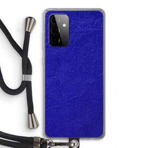 CaseCompany Majorelle Blue: Samsung Galaxy A72 5G Transparant Hoesje met koord
