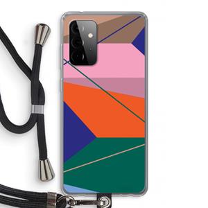 CaseCompany Gestalte 1: Samsung Galaxy A72 5G Transparant Hoesje met koord