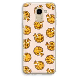 CaseCompany You Had Me At Pizza: Samsung Galaxy J6 (2018) Transparant Hoesje