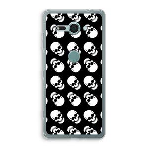CaseCompany Musketon Skulls: Sony Xperia XZ2 Compact Transparant Hoesje