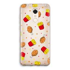 CaseCompany Chicken 'n Fries: Xiaomi Redmi 5 Transparant Hoesje