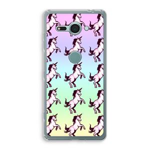 CaseCompany Musketon Unicorn: Sony Xperia XZ2 Compact Transparant Hoesje