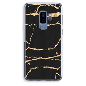 CaseCompany Gouden marmer: Samsung Galaxy S9 Plus Transparant Hoesje