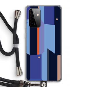 CaseCompany Gestalte 3: Samsung Galaxy A72 5G Transparant Hoesje met koord