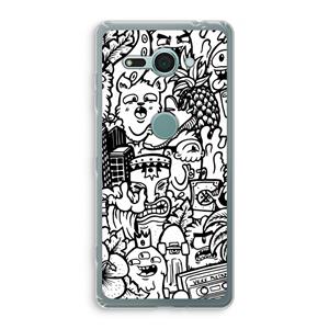 CaseCompany Vexx Mixtape #2: Sony Xperia XZ2 Compact Transparant Hoesje