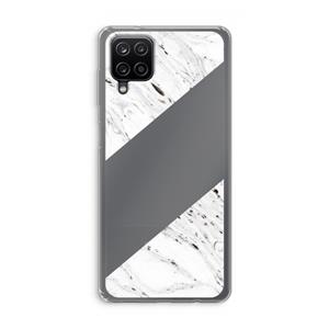 CaseCompany Biggest stripe: Samsung Galaxy A12 Transparant Hoesje