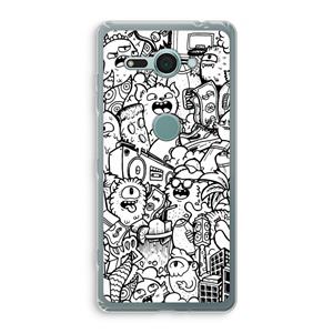 CaseCompany Vexx City #2: Sony Xperia XZ2 Compact Transparant Hoesje
