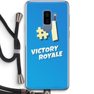 CaseCompany Victory Royale: Samsung Galaxy S9 Plus Transparant Hoesje met koord