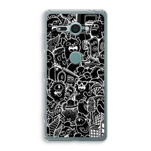 CaseCompany Vexx Black City : Sony Xperia XZ2 Compact Transparant Hoesje