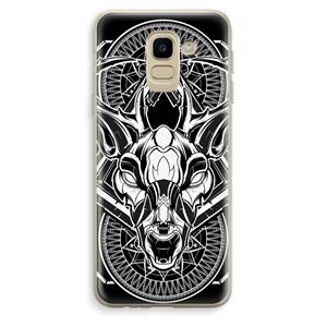 CaseCompany Oh Deer: Samsung Galaxy J6 (2018) Transparant Hoesje