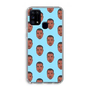 CaseCompany Kanye Call Me℃: Samsung Galaxy M31 Transparant Hoesje