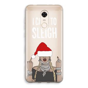 CaseCompany Came To Sleigh: Xiaomi Redmi 5 Transparant Hoesje