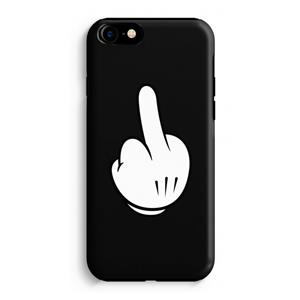 CaseCompany Middle finger black: iPhone 8 Tough Case