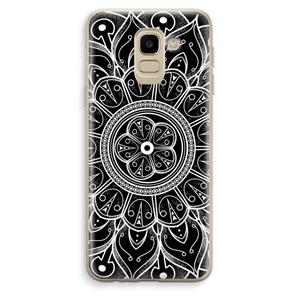 CaseCompany Roses Are Red: Samsung Galaxy J6 (2018) Transparant Hoesje