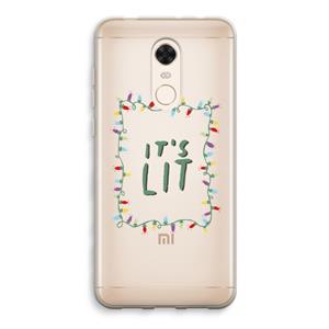 CaseCompany It's Lit: Xiaomi Redmi 5 Transparant Hoesje