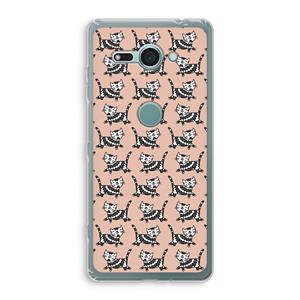 CaseCompany Zwarte poes: Sony Xperia XZ2 Compact Transparant Hoesje