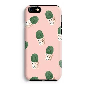 CaseCompany Cactusprint roze: iPhone 8 Tough Case