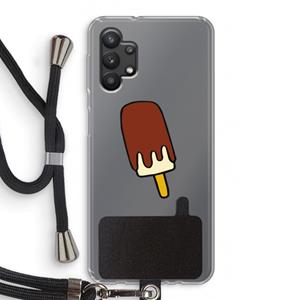 CaseCompany Frisco: Samsung Galaxy A32 5G Transparant Hoesje met koord
