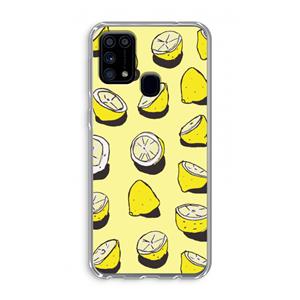CaseCompany When Life Gives You Lemons...: Samsung Galaxy M31 Transparant Hoesje