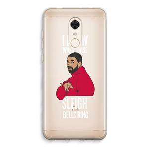 CaseCompany Sleigh Bells Ring: Xiaomi Redmi 5 Transparant Hoesje