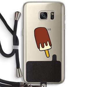 CaseCompany Frisco: Samsung Galaxy S7 Transparant Hoesje met koord