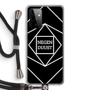 CaseCompany Negenduust geometrisch: Samsung Galaxy A72 5G Transparant Hoesje met koord