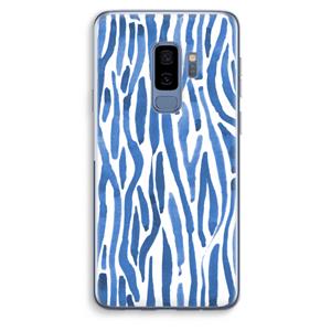 CaseCompany Blauwe nerven: Samsung Galaxy S9 Plus Transparant Hoesje