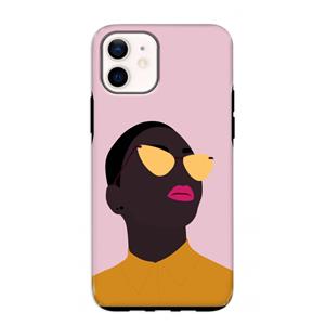CaseCompany Yellow glasses: iPhone 12 mini Tough Case
