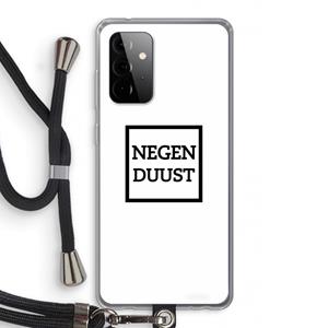 CaseCompany Negenduust vierkant: Samsung Galaxy A72 5G Transparant Hoesje met koord