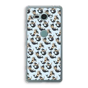 CaseCompany Zeemeermin: Sony Xperia XZ2 Compact Transparant Hoesje