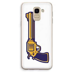 CaseCompany Pew Pew Pew: Samsung Galaxy J6 (2018) Transparant Hoesje