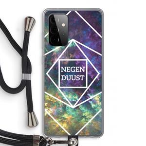 CaseCompany Negenduust ruimte: Samsung Galaxy A72 5G Transparant Hoesje met koord
