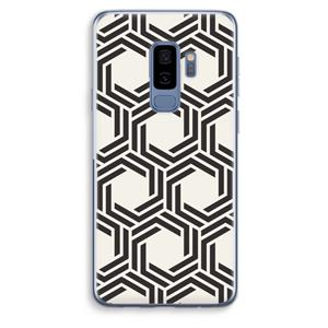 CaseCompany Geometrisch patroon: Samsung Galaxy S9 Plus Transparant Hoesje