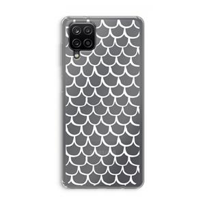 CaseCompany Dakpannetjes: Samsung Galaxy A12 Transparant Hoesje