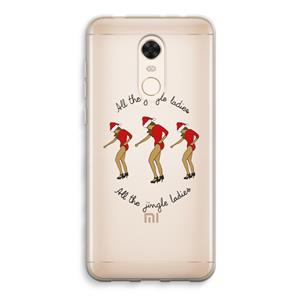 CaseCompany Jingle Ladies: Xiaomi Redmi 5 Transparant Hoesje