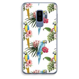 CaseCompany Kleurrijke papegaaien: Samsung Galaxy S9 Plus Transparant Hoesje
