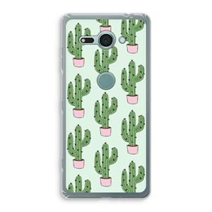 CaseCompany Cactus Lover: Sony Xperia XZ2 Compact Transparant Hoesje