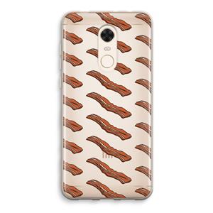 CaseCompany Bacon to my eggs #2: Xiaomi Redmi 5 Transparant Hoesje