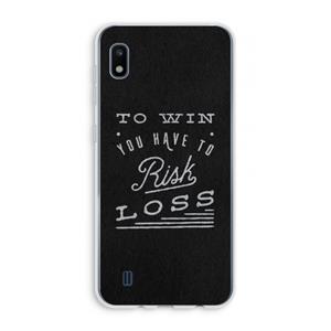 CaseCompany Risk loss: Samsung Galaxy A10 Transparant Hoesje