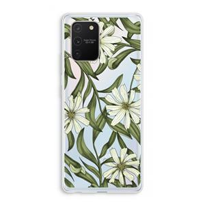 CaseCompany Wit bloemenpatroon: Samsung Galaxy S10 Lite Transparant Hoesje
