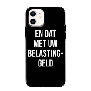 CaseCompany Belastinggeld - Zwart: iPhone 12 mini Tough Case