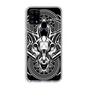 CaseCompany Oh Deer: Samsung Galaxy M31 Transparant Hoesje
