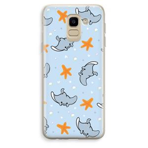 CaseCompany Manta: Samsung Galaxy J6 (2018) Transparant Hoesje