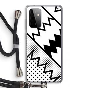 CaseCompany Pop Art #5: Samsung Galaxy A72 5G Transparant Hoesje met koord