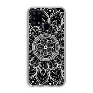 CaseCompany Roses Are Red: Samsung Galaxy M31 Transparant Hoesje