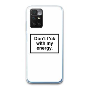 CaseCompany My energy: Xiaomi Redmi 10 Transparant Hoesje