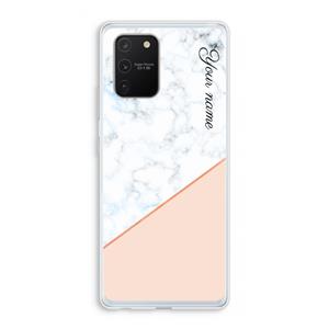 CaseCompany Marmer in stijl: Samsung Galaxy S10 Lite Transparant Hoesje