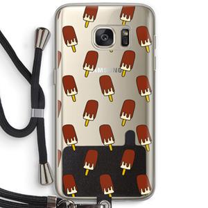 CaseCompany Yummy: Samsung Galaxy S7 Transparant Hoesje met koord